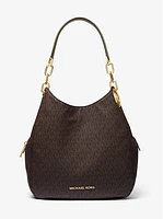 Lillie Large Signature Logo Shoulder Bag