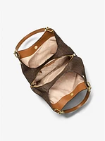 Lillie Large Signature Logo Shoulder Bag