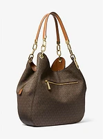 Lillie Large Signature Logo Shoulder Bag