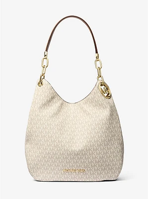 Bolso de hombro Lillie grande con logotipo
