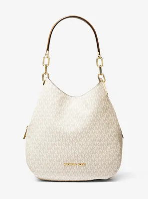 Lillie Large Signature Logo Shoulder Bag