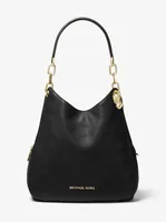 Lillie Large Pebbled Leather Shoulder Bag