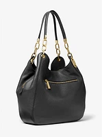 Lillie Large Pebbled Leather Shoulder Bag