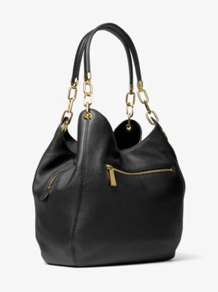 Lillie Large Pebbled Leather Shoulder Bag