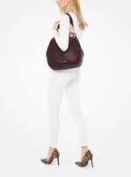 Lillie Large Pebbled Leather Shoulder Bag