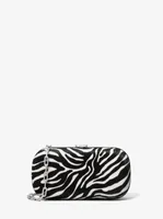 Gansevoort Zebra Print Calf Hair Minaudière