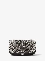 Christie Mini Leopard Print Calf Hair and Leather Envelope Bag