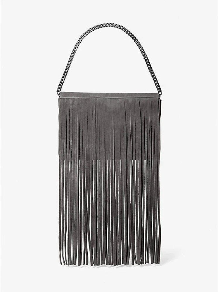 Ali Fringed Suede Clutch