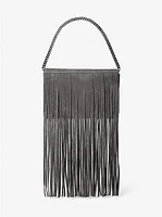 Ali Fringed Suede Clutch