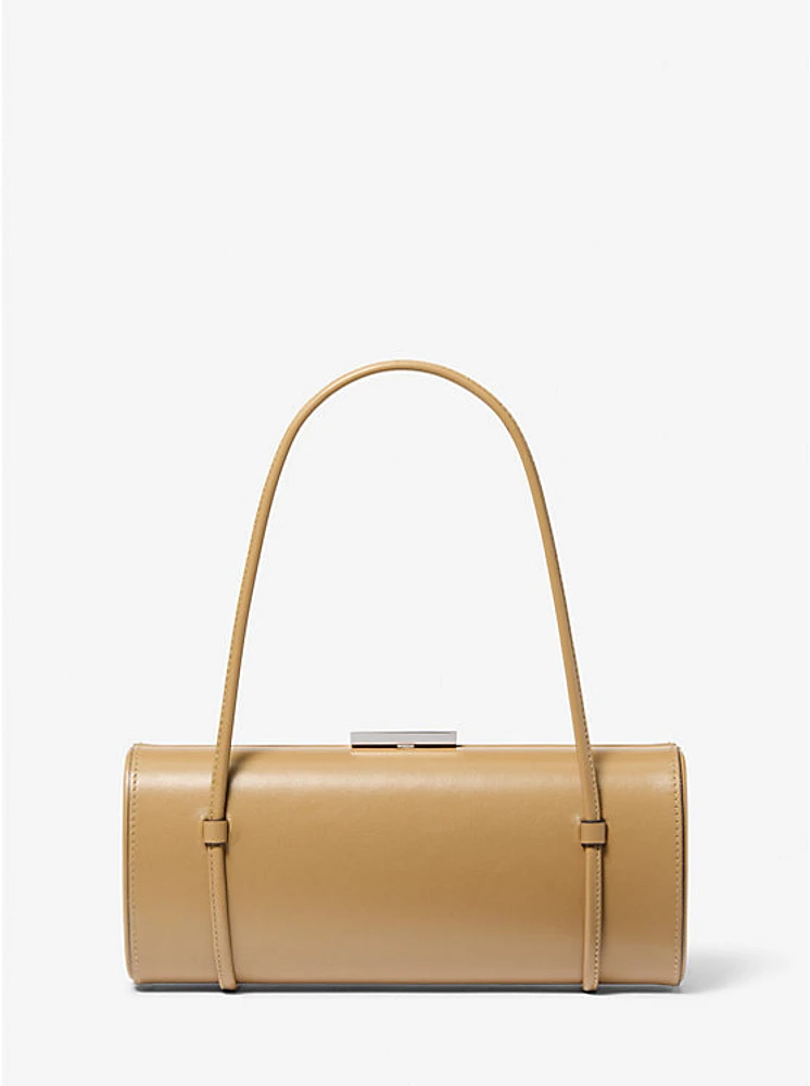 Natalie Leather Barrel Bag