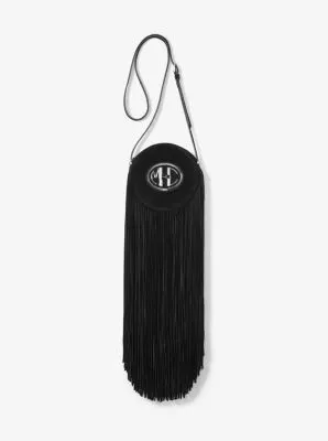 Monogramme Suede Fringed Canteen Crossbody Bag