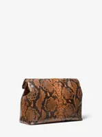 Monogramme Python Embossed Lunch Bag Clutch