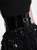 Patent Leather Waist Belt