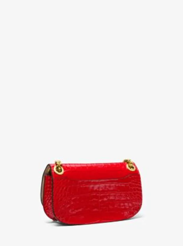 Christie Mini Crystal Embellished Suede Envelope Bag