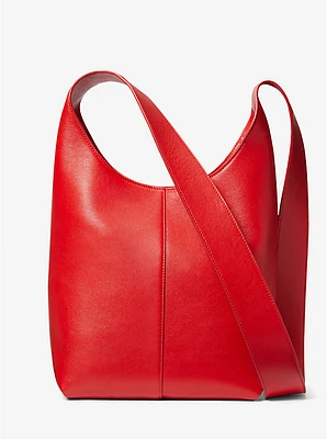 Dede Medium Leather Hobo Bag