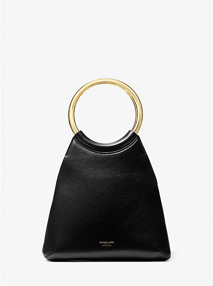 Ursula Small Leather Ring Tote Bag