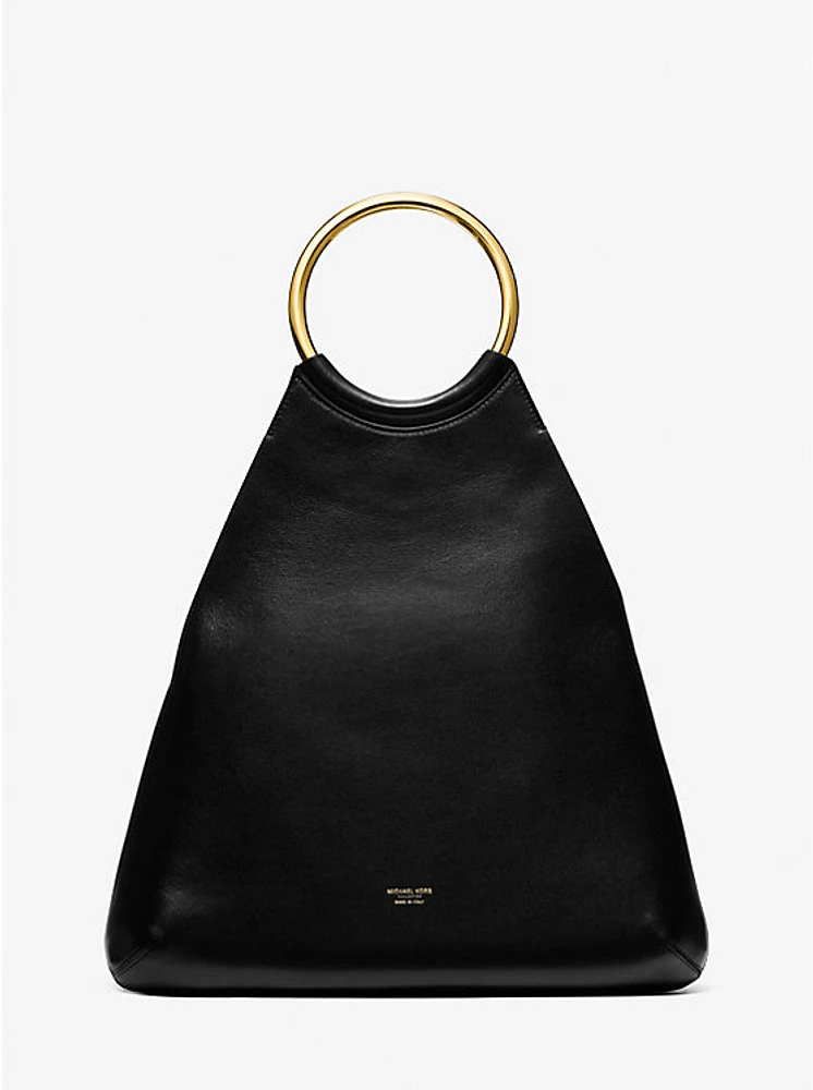 Ursula Large Leather Ring Tote Bag