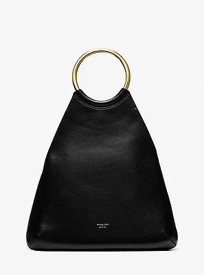 Ursula Large Leather Ring Tote Bag