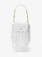 Marissa Medium Hand-Woven Macramé Shoulder Bag