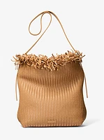Kiera Hand-Woven Leather Hobo Bag