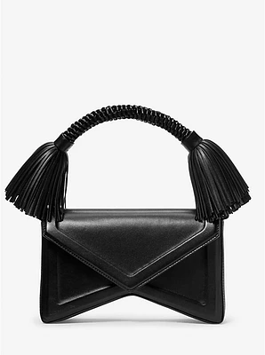 Manhatta Medium Leather Tassel Bag