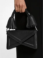 Manhatta Medium Leather Tassel Bag
