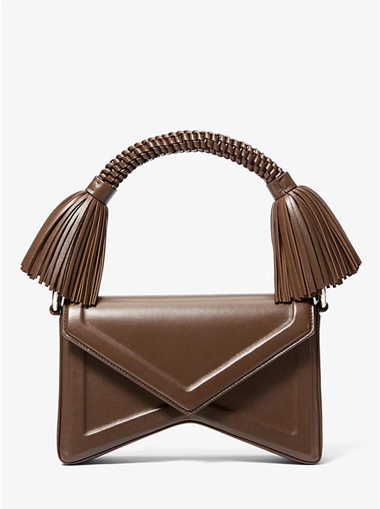 Manhatta Medium Leather Tassel Bag