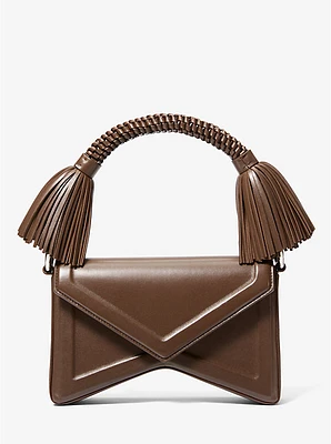 Manhatta Medium Leather Tassel Bag