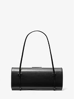 Natalie Leather Barrel Bag