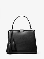 Simone Leather Tassel Satchel