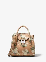 Bancroft Mini Floral Calf Leather Satchel