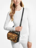 Parker Medium Tiger Print Calf Hair Crossbody Bag