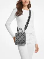 Gigi Extra-Small Empire Logo Jacquard Crossbody Bag