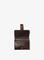 Colby Small Burnished Leather Tri-Fold Wallet