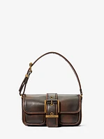 Colby Extra-Small Burnished Leather Shoulder Bag