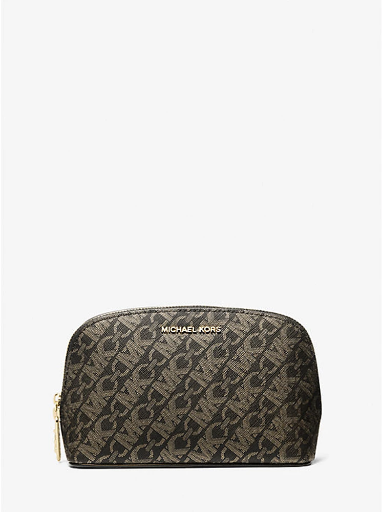 Small Metallic Empire Monogram Travel Pouch