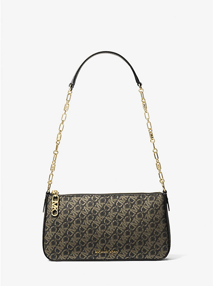 Empire Medium Metallic Chain-Link Pochette