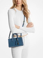 Scarlett Extra-Small Crocodile Embossed Leather Crossbody Bag