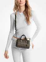 Grayson Small Metallic Empire Monogram Duffel Crossbody Bag