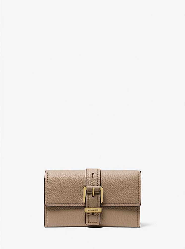 Nolita Medium Pebbled Leather Tri-Fold Wallet