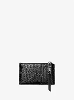 Empire Small Crocodile Embossed Leather Card Case