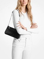 Empire Medium Crocodile Embossed Leather Chain-Link Pochette