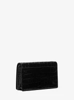 Jet Set Medium Crocodile Embossed Leather Crossbody Bag