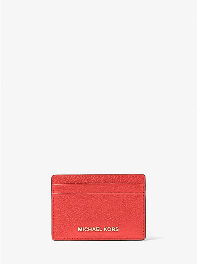 Pebbled Leather Card Case