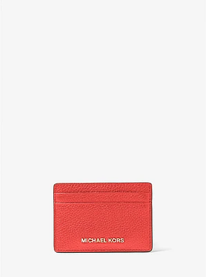 Pebbled Leather Card Case