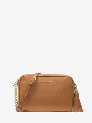 Jet Set Medium Pebbled Leather Crossbody Bag