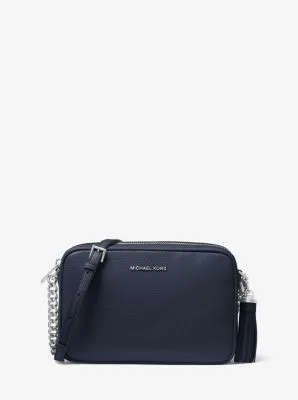 Jet Set Medium Embellished Denim Crossbody Bag with Pouches