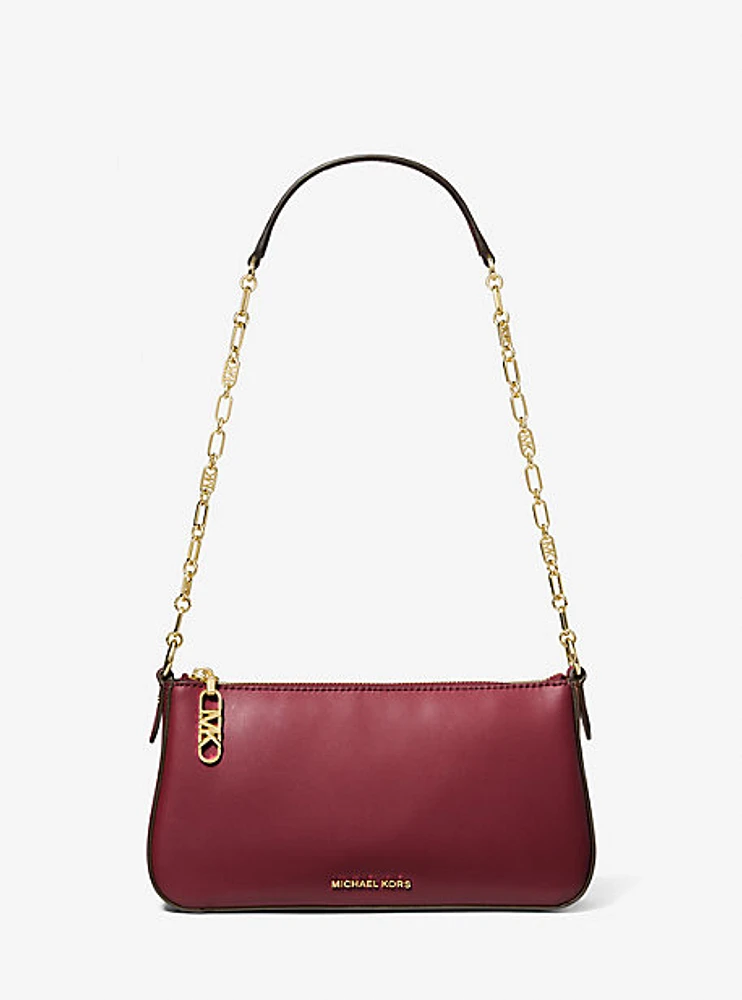 Empire Medium Leather Chain-Link Pochette