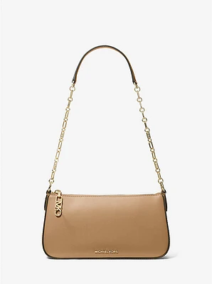 Empire Medium Leather Chain-Link Pochette