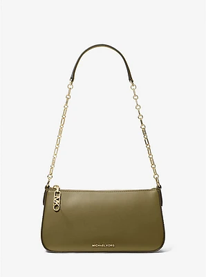 Empire Medium Leather Chain-Link Pochette